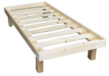 בסיס מיטה יחיד מעץ